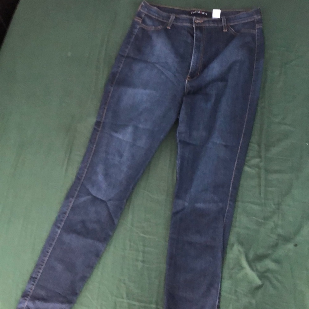 Dark wash fashion nova jeans